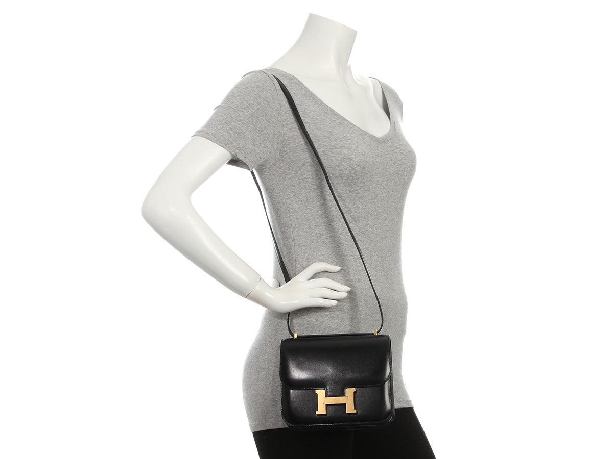 Hermès Black Box Calfskin Constance Mirror 18 - Image 11