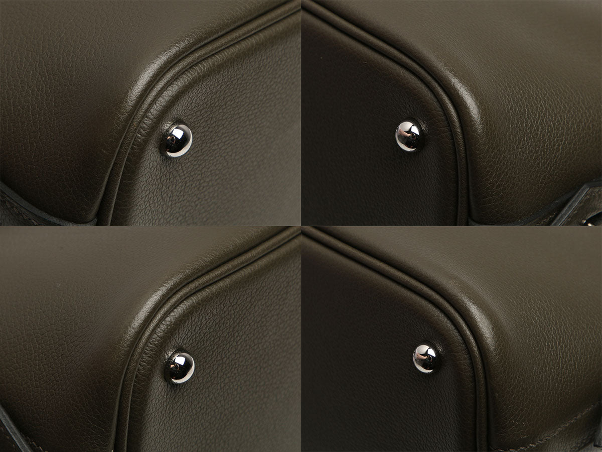 Hermès Vert de Gris Evercolor Bolide 1923 25 - Image 9