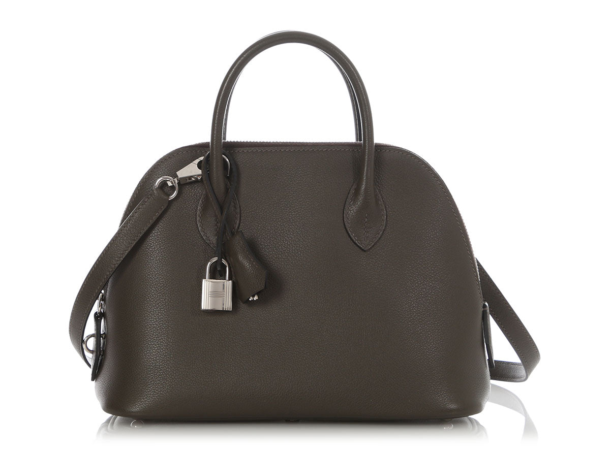 Hermès Vert de Gris Evercolor Bolide 1923 25