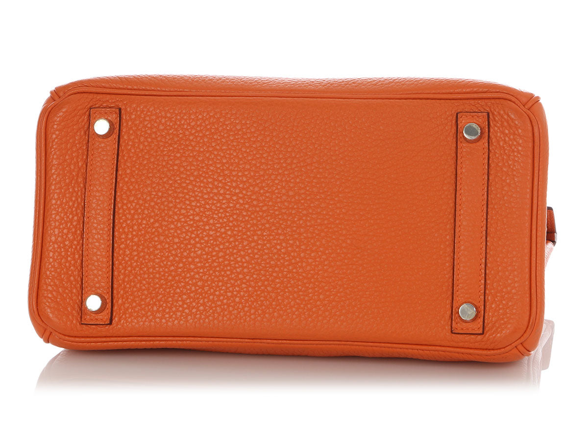 Hermès Orange Clémence Birkin 30 - Image 6