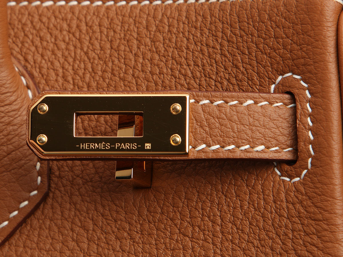 Hermès Gold Togo Birkin 25 - Image 9