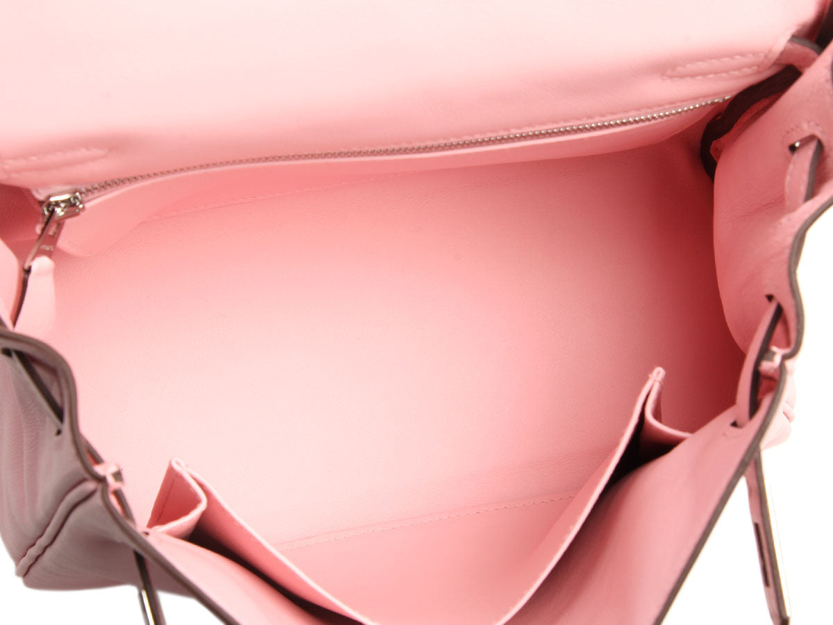 Hermès Rose Sakura Swift Kelly 25 - Image 8