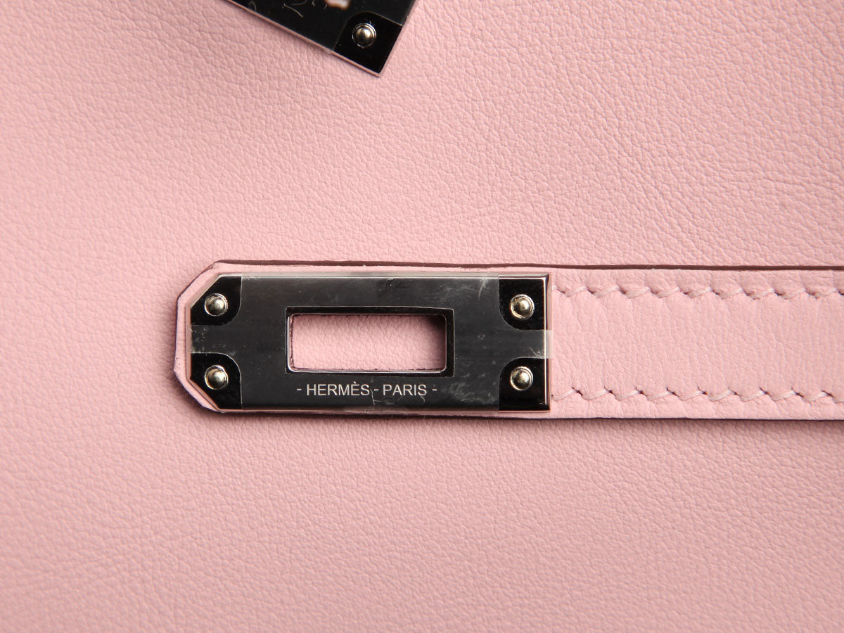 Hermès Rose Sakura Swift Kelly 25 - Image 9