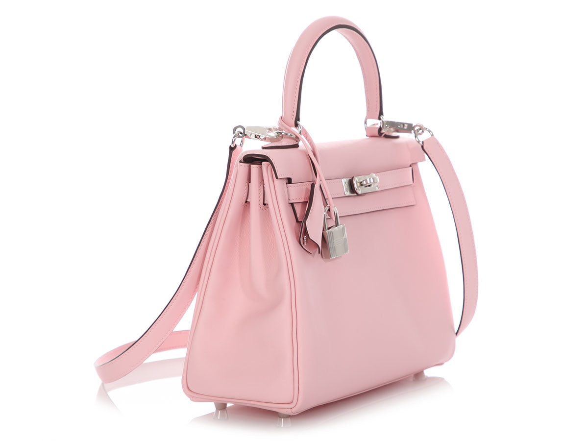 Hermès Rose Sakura Swift Kelly 25 - Image 5