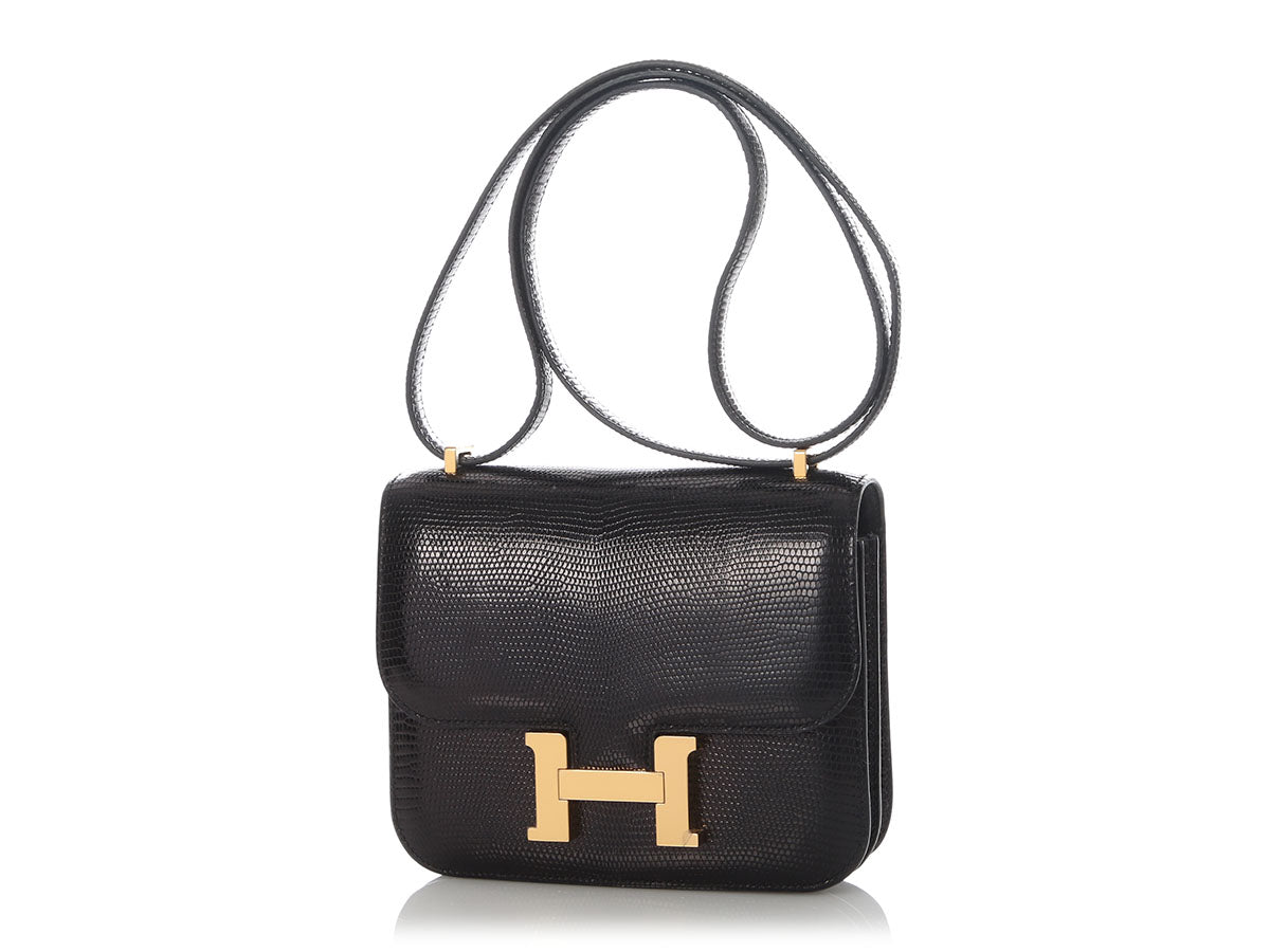Hermès Black Lizard Constance 18 - Image 2