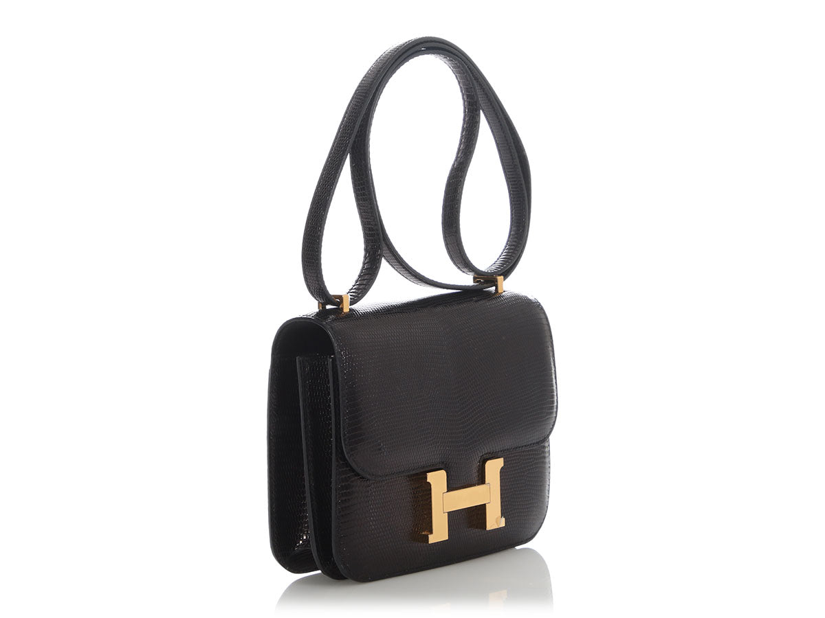 Hermès Black Lizard Constance 18 - Image 5