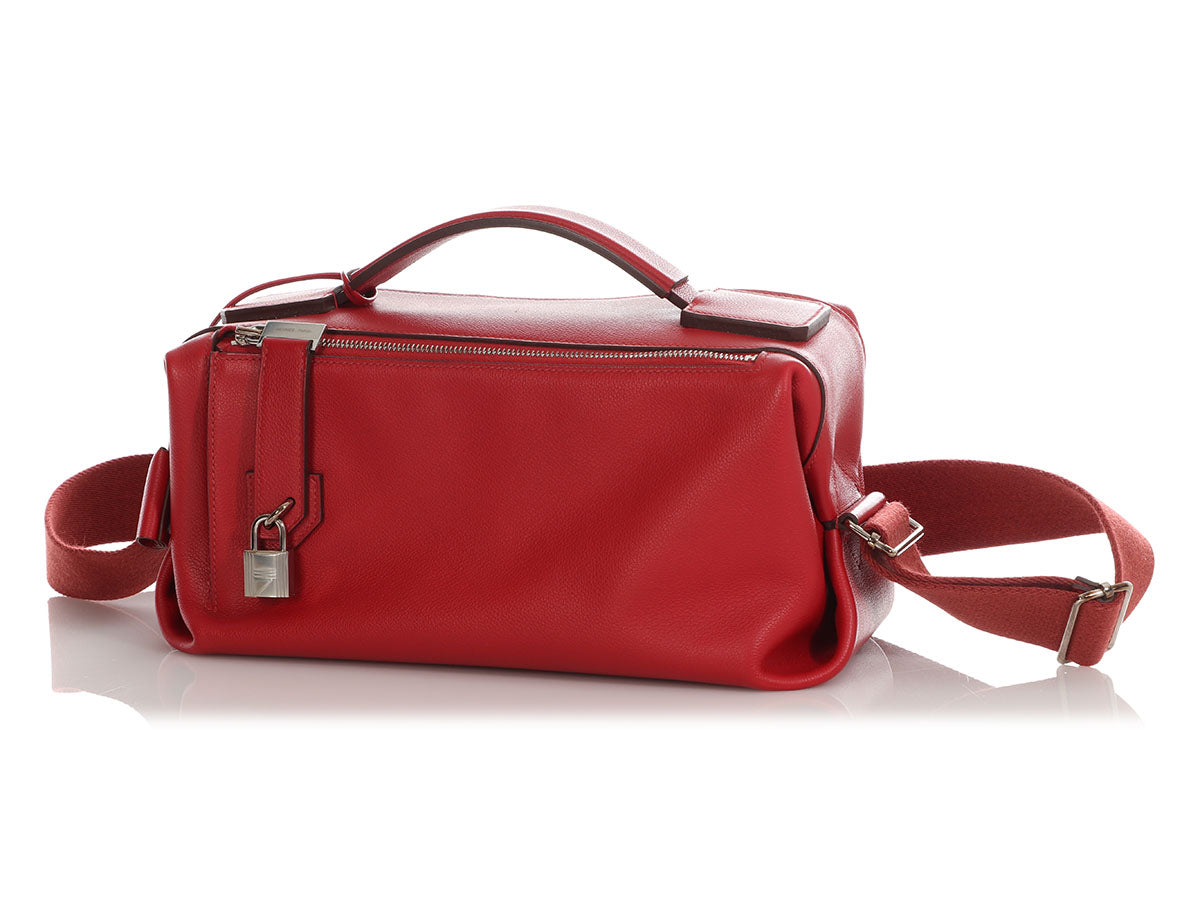 Hermès Rouge Casaque Evercolor Emile Bag - Image 3
