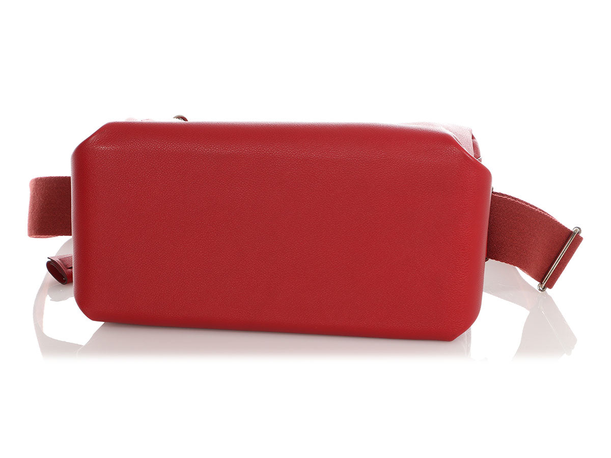 Hermès Rouge Casaque Evercolor Emile Bag - Image 6