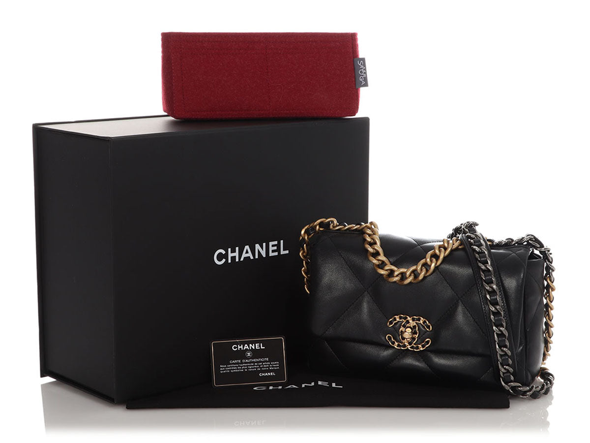 Chanel Small Black Quilted 19 Flap - Image 2