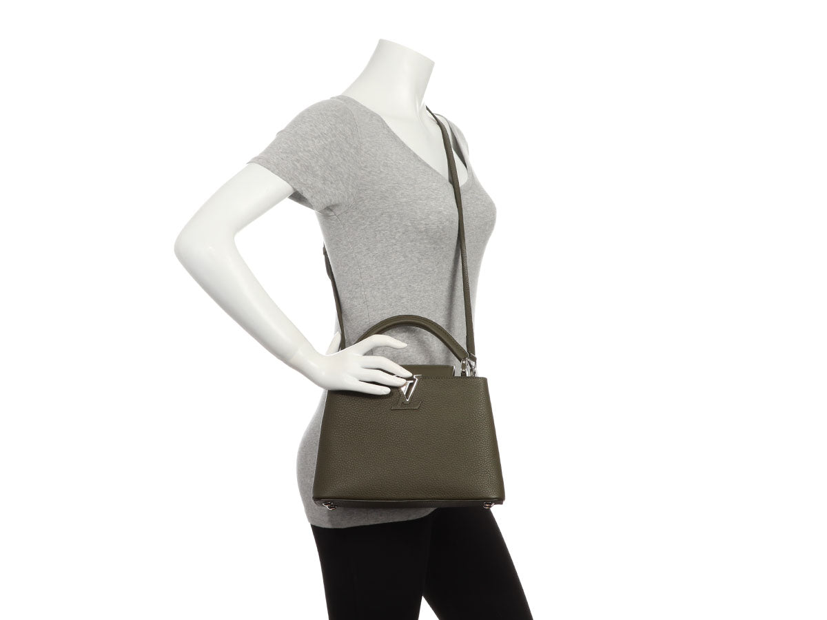 Louis Vuitton Khaki Capucines BB - Image 9