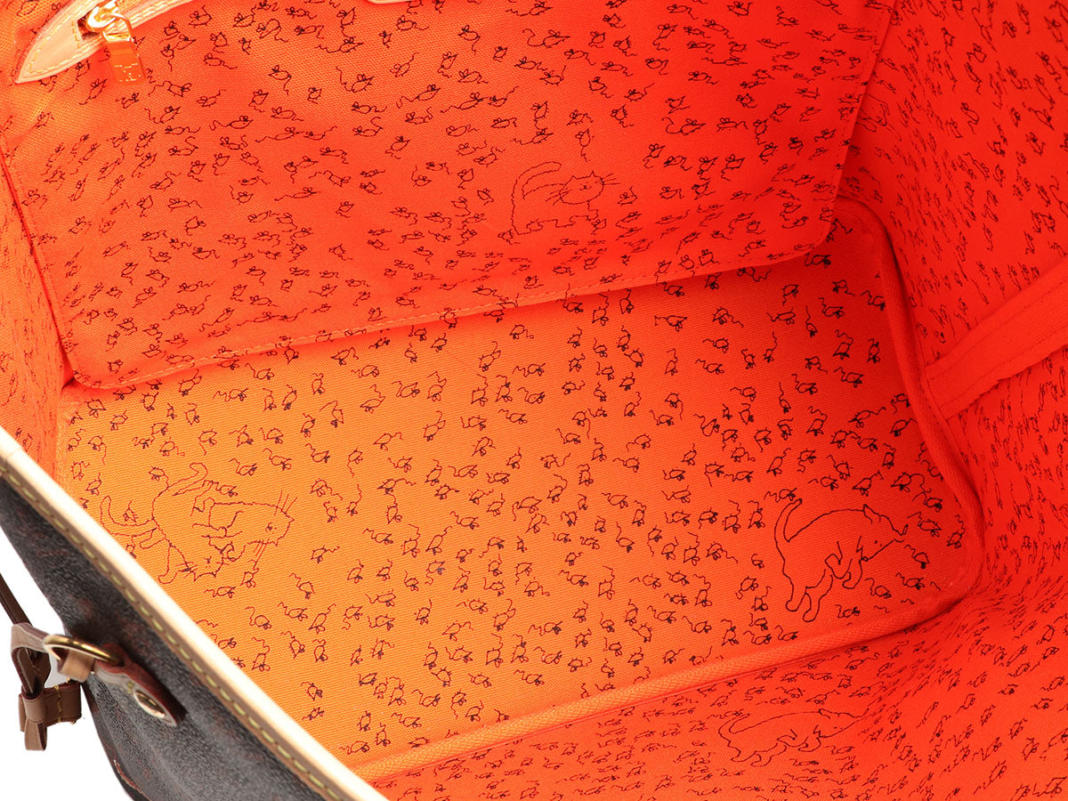 Louis Vuitton X Grace Coddington Catogram Neverfull MM - Image 8