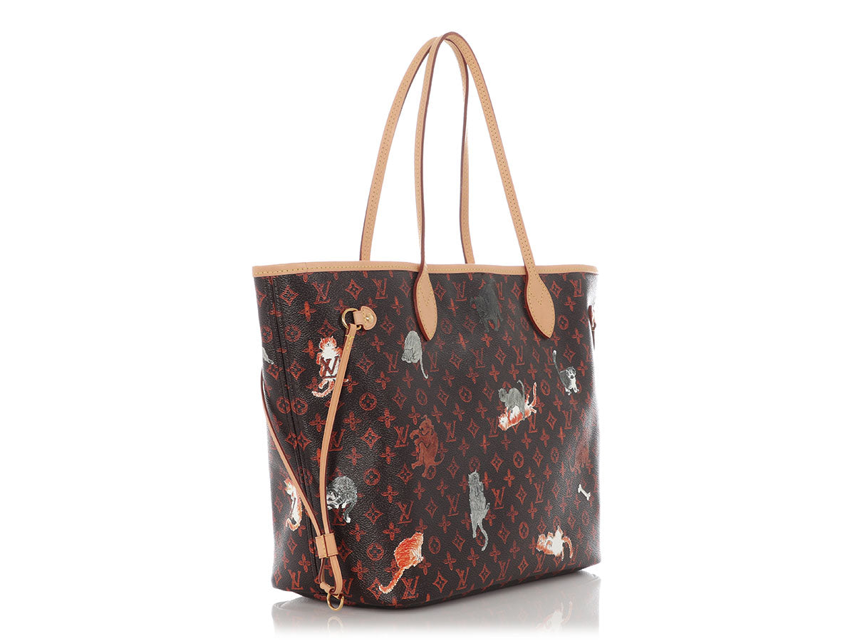 Louis Vuitton X Grace Coddington Catogram Neverfull MM - Image 5