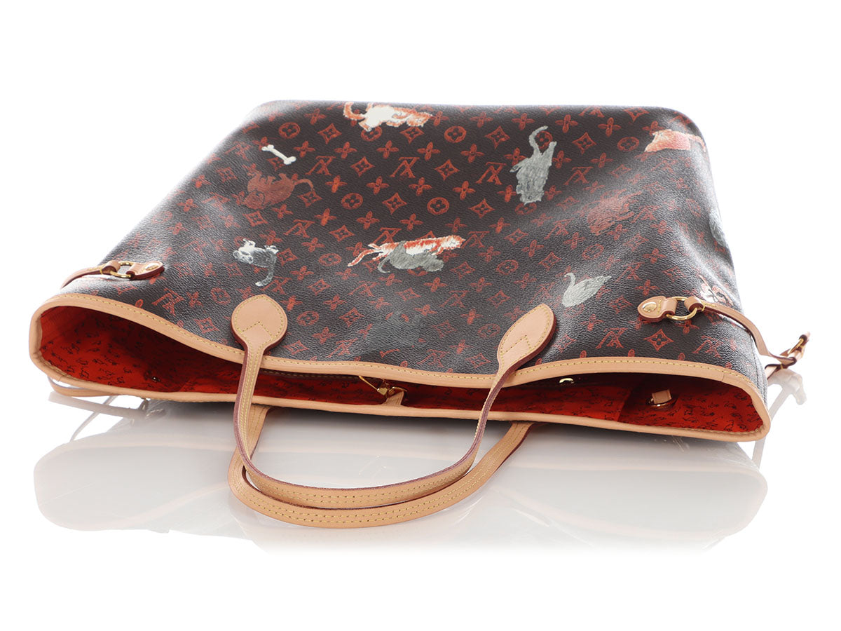 Louis Vuitton X Grace Coddington Catogram Neverfull MM - Image 7