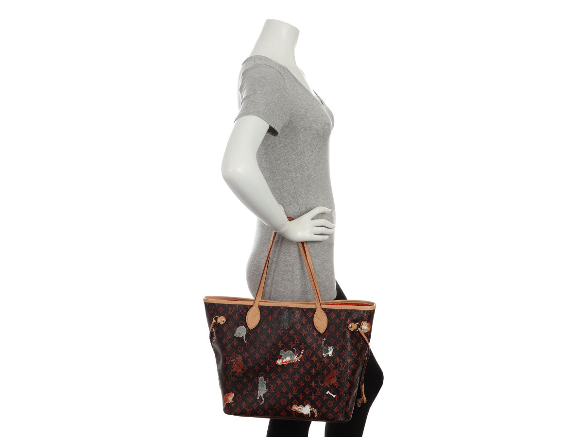 Louis Vuitton X Grace Coddington Catogram Neverfull MM - Image 9