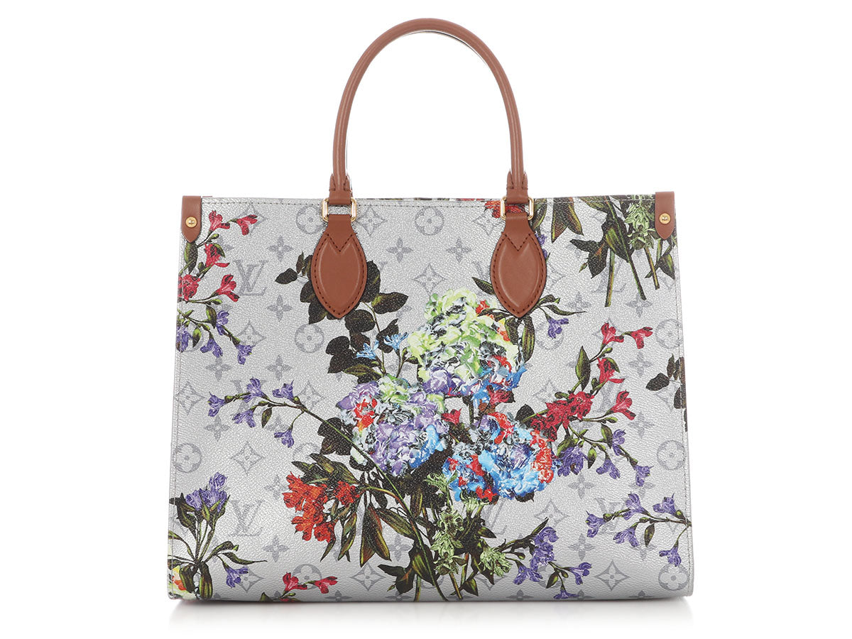 Louis Vuitton Metallic Silver Monogram LV Garden OnTheGo MM - Image 2