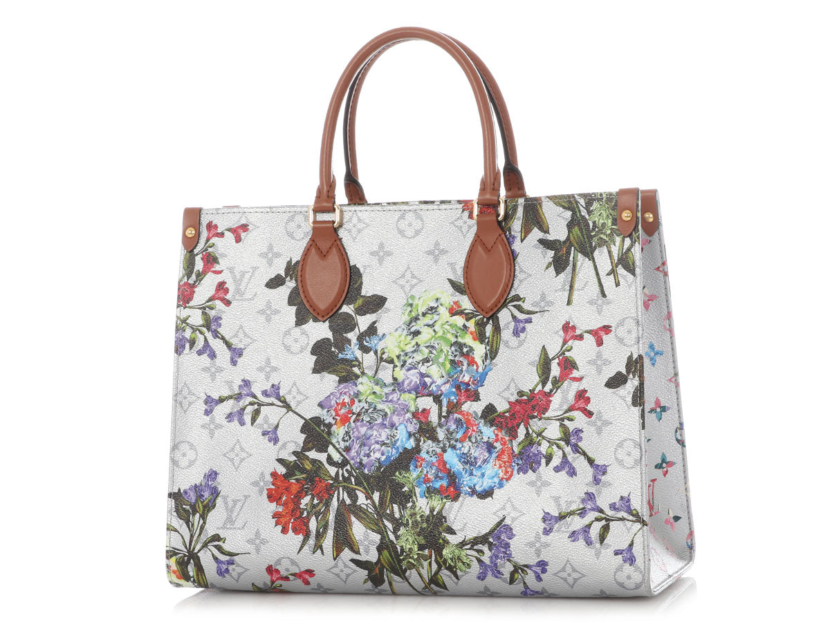 Louis Vuitton Metallic Silver Monogram LV Garden OnTheGo MM - Image 3