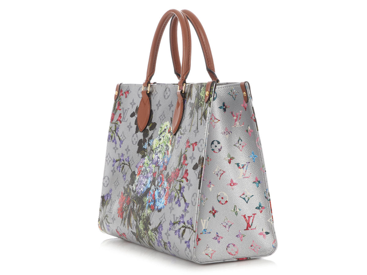 Louis Vuitton Metallic Silver Monogram LV Garden OnTheGo MM - Image 4