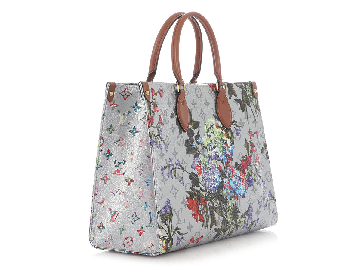 Louis Vuitton Metallic Silver Monogram LV Garden OnTheGo MM - Image 6