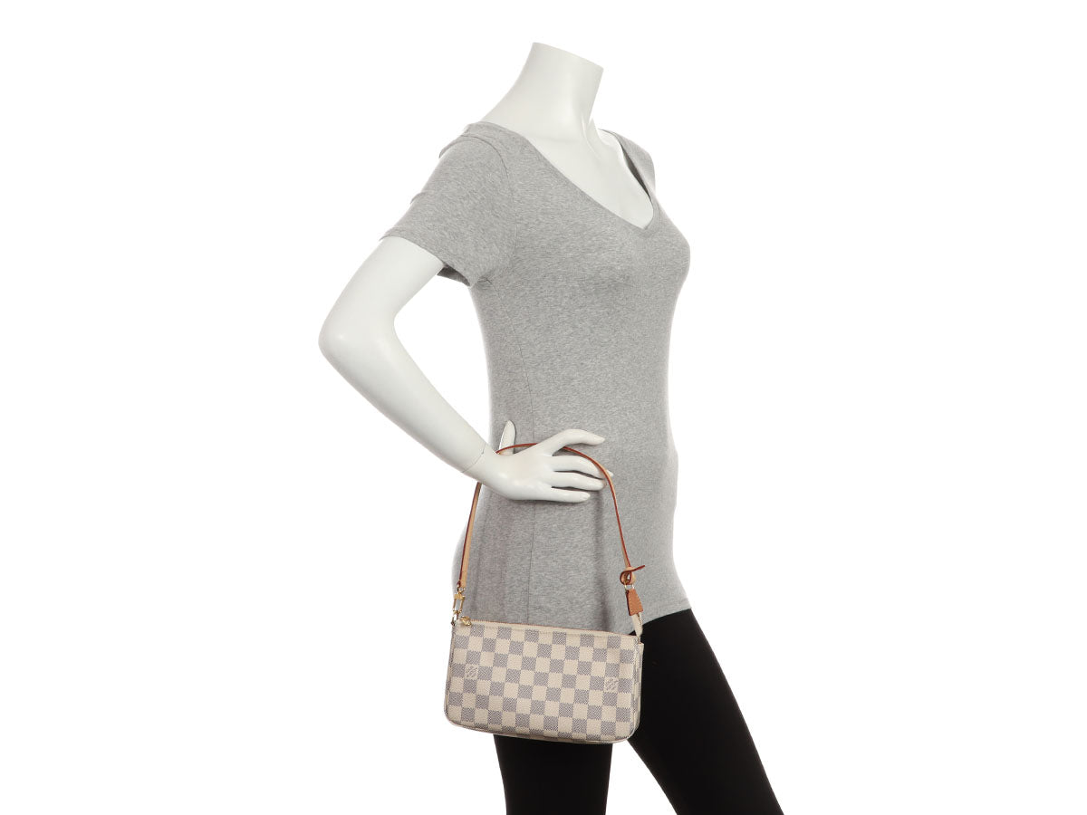 Louis Vuitton Damier Azur Pochette Accessoires NM - Image 9