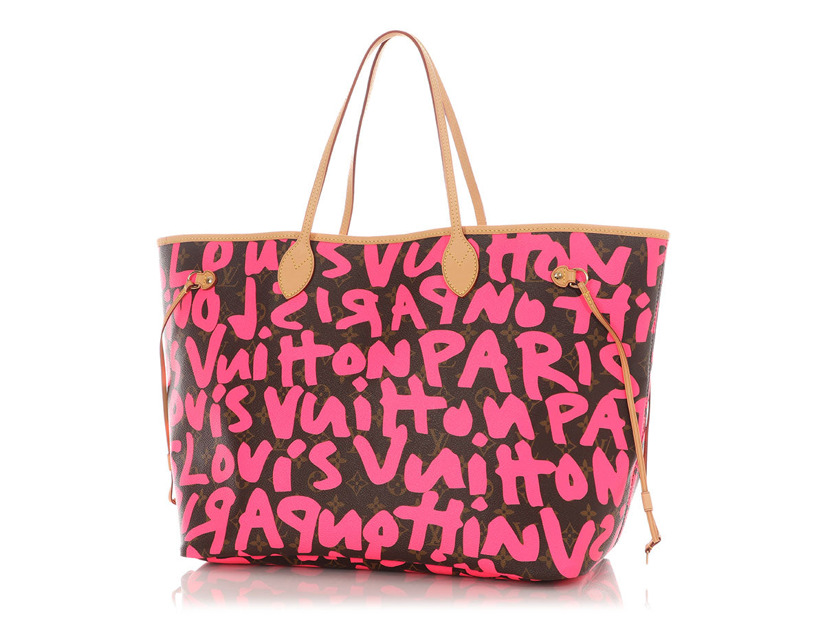 Louis Vuitton Pink Monogram Graffiti Neverfull GM - Image 2