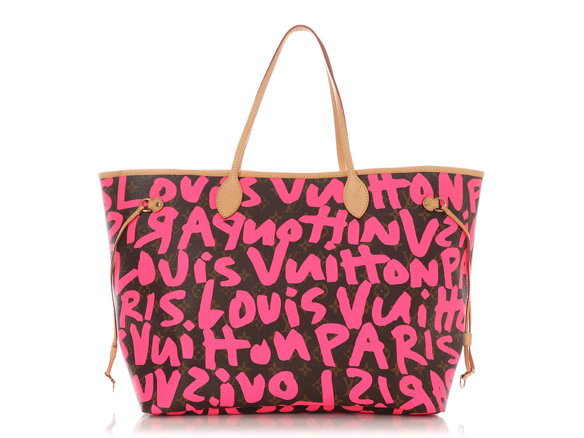 Louis Vuitton Pink Monogram Graffiti Neverfull GM - Image 4