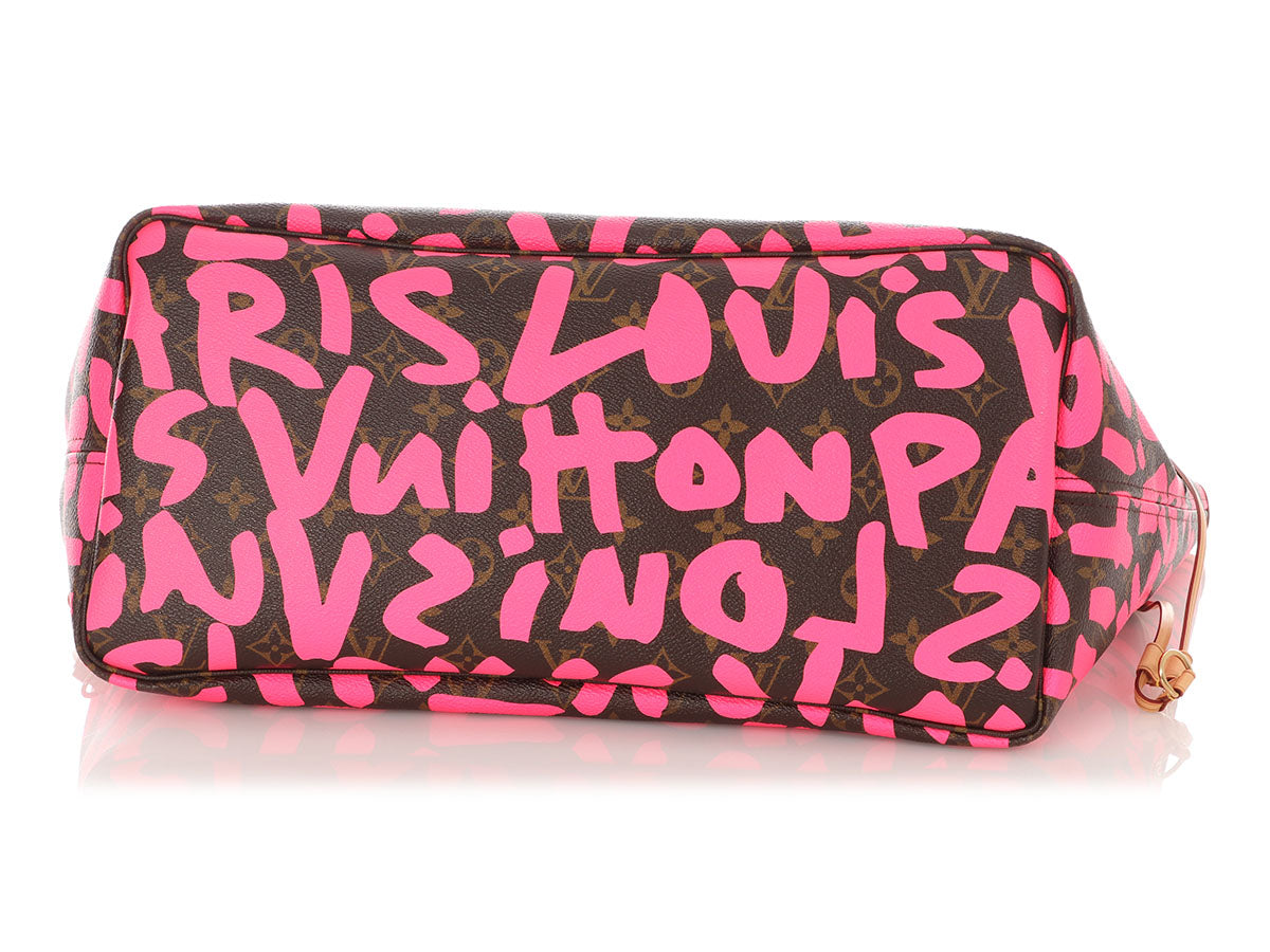 Louis Vuitton Pink Monogram Graffiti Neverfull GM - Image 6