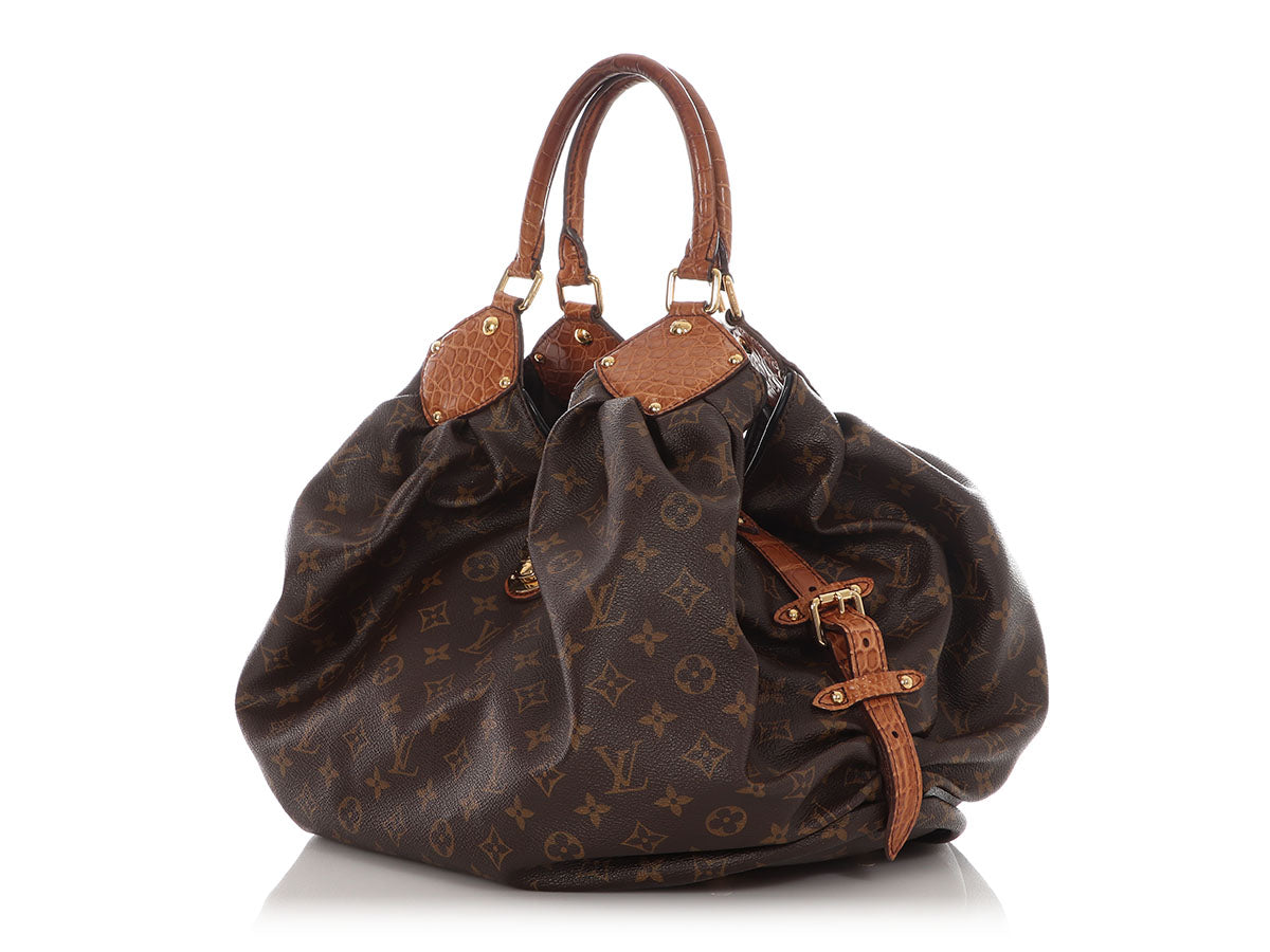 Louis Vuitton Monogram Mahina XL with Alligator Trim - Image 5