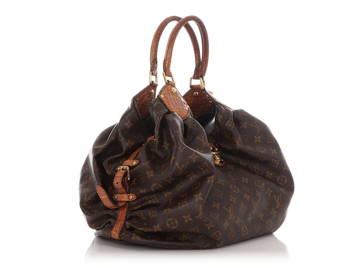 Louis Vuitton Monogram Mahina XL with Alligator Trim - Image 3