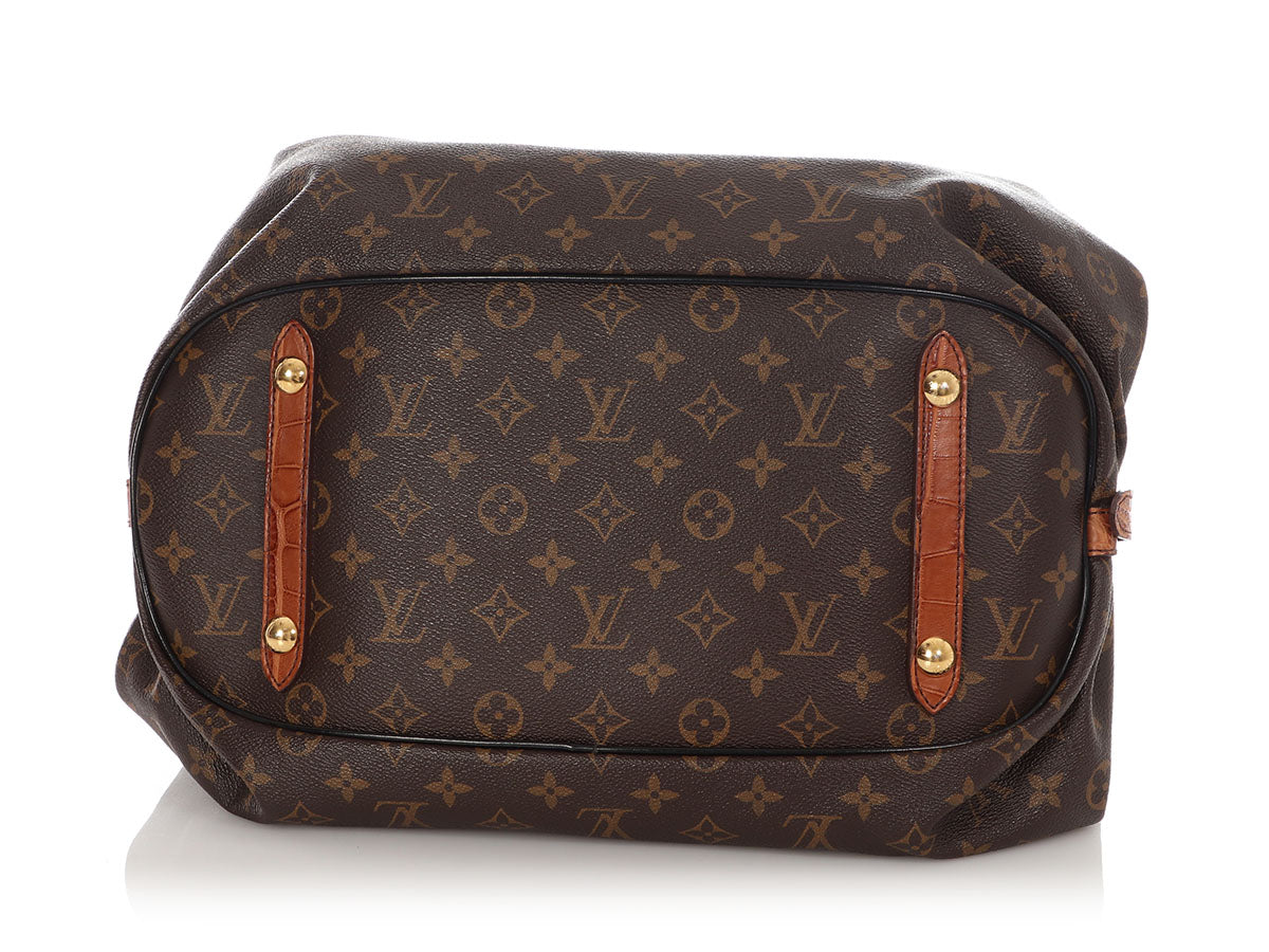 Louis Vuitton Monogram Mahina XL with Alligator Trim - Image 6