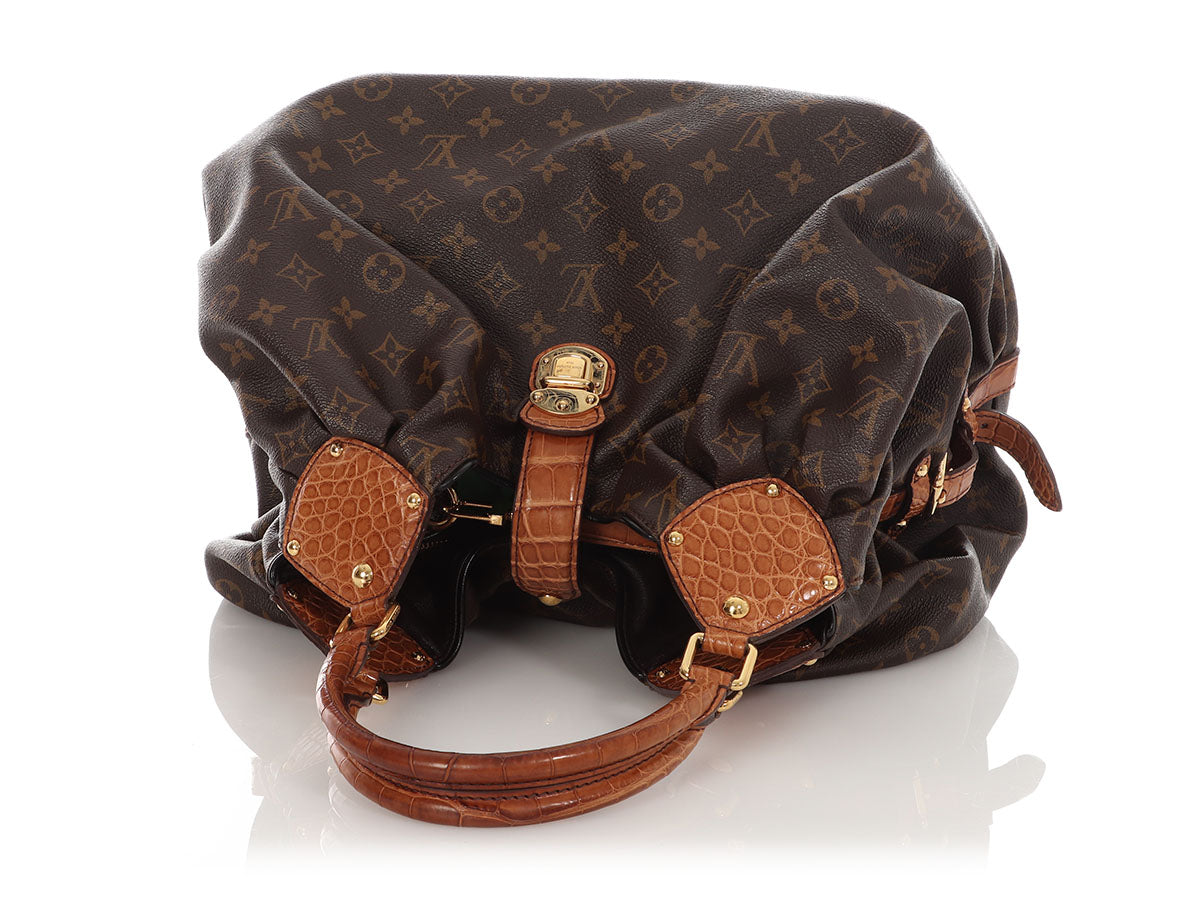 Louis Vuitton Monogram Mahina XL with Alligator Trim - Image 7