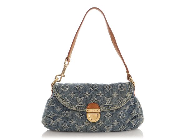 Louis Vuitton Mini Blue Denim Pleaty