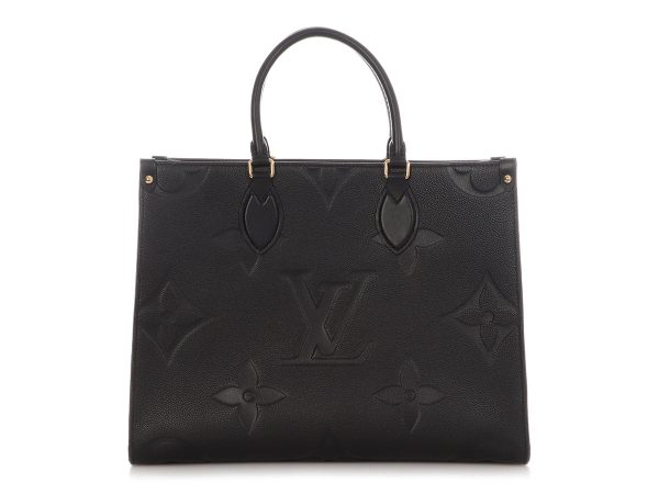Louis Vuitton Black Monogram Empreinte Onthego MM