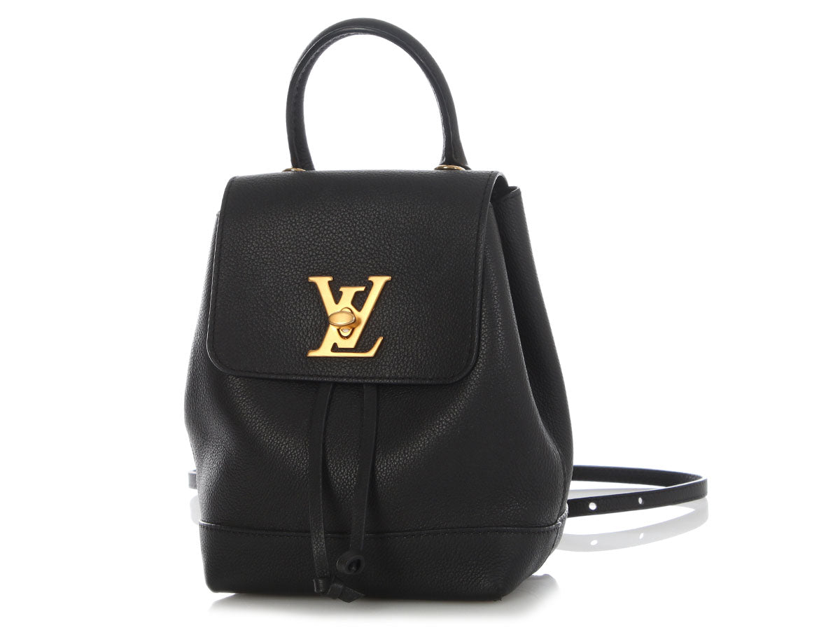 Louis Vuitton Mini Black Leather Lockme Backpack - Image 2