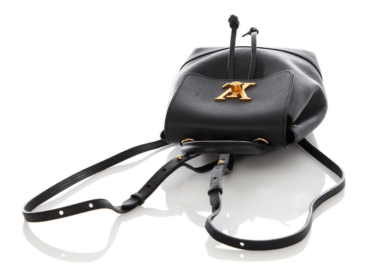 Louis Vuitton Mini Black Leather Lockme Backpack - Image 7