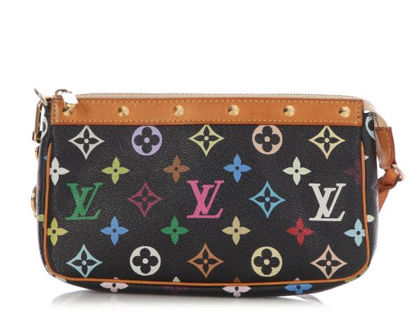 Louis Vuitton Black Multicolore Monogram Pochette