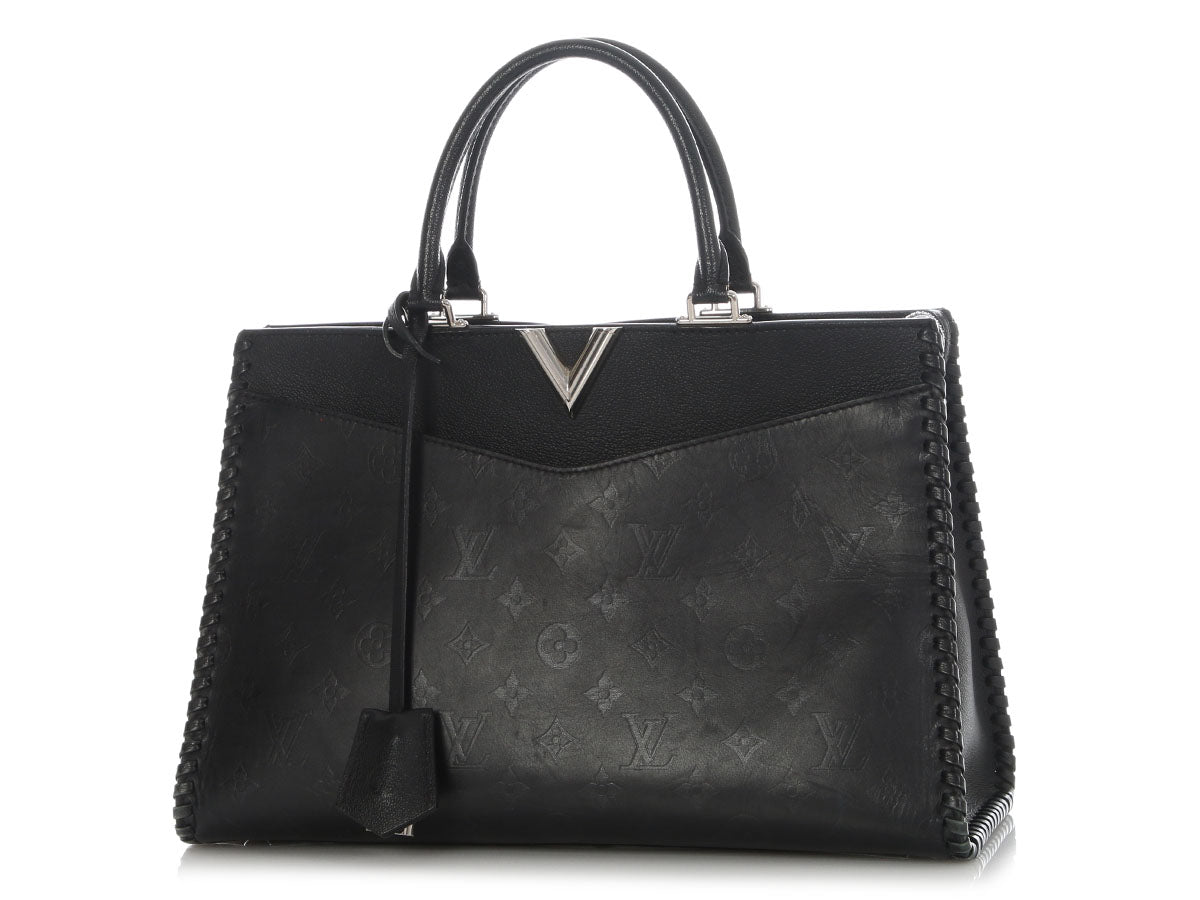 Louis Vuitton Black Leather Monogram Very - Image 2
