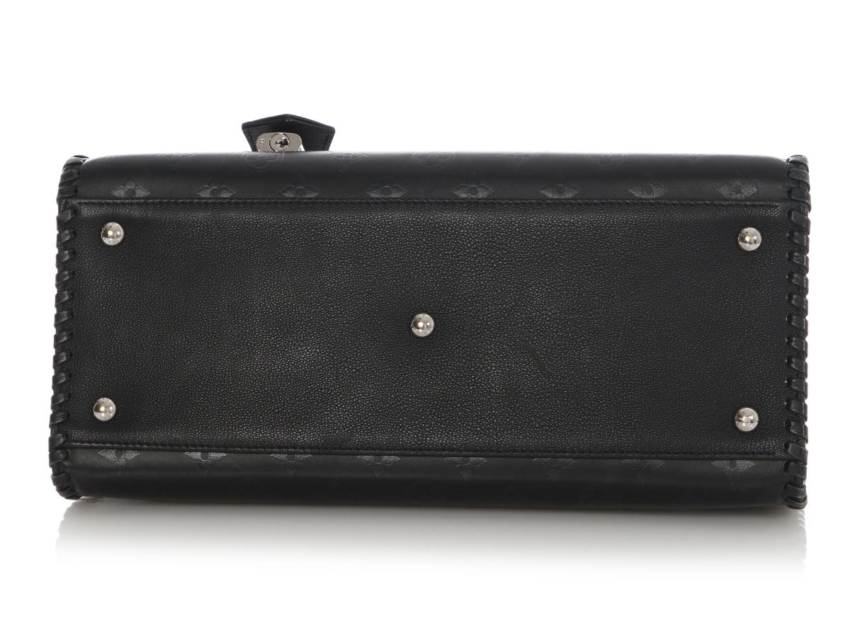 Louis Vuitton Black Leather Monogram Very - Image 6