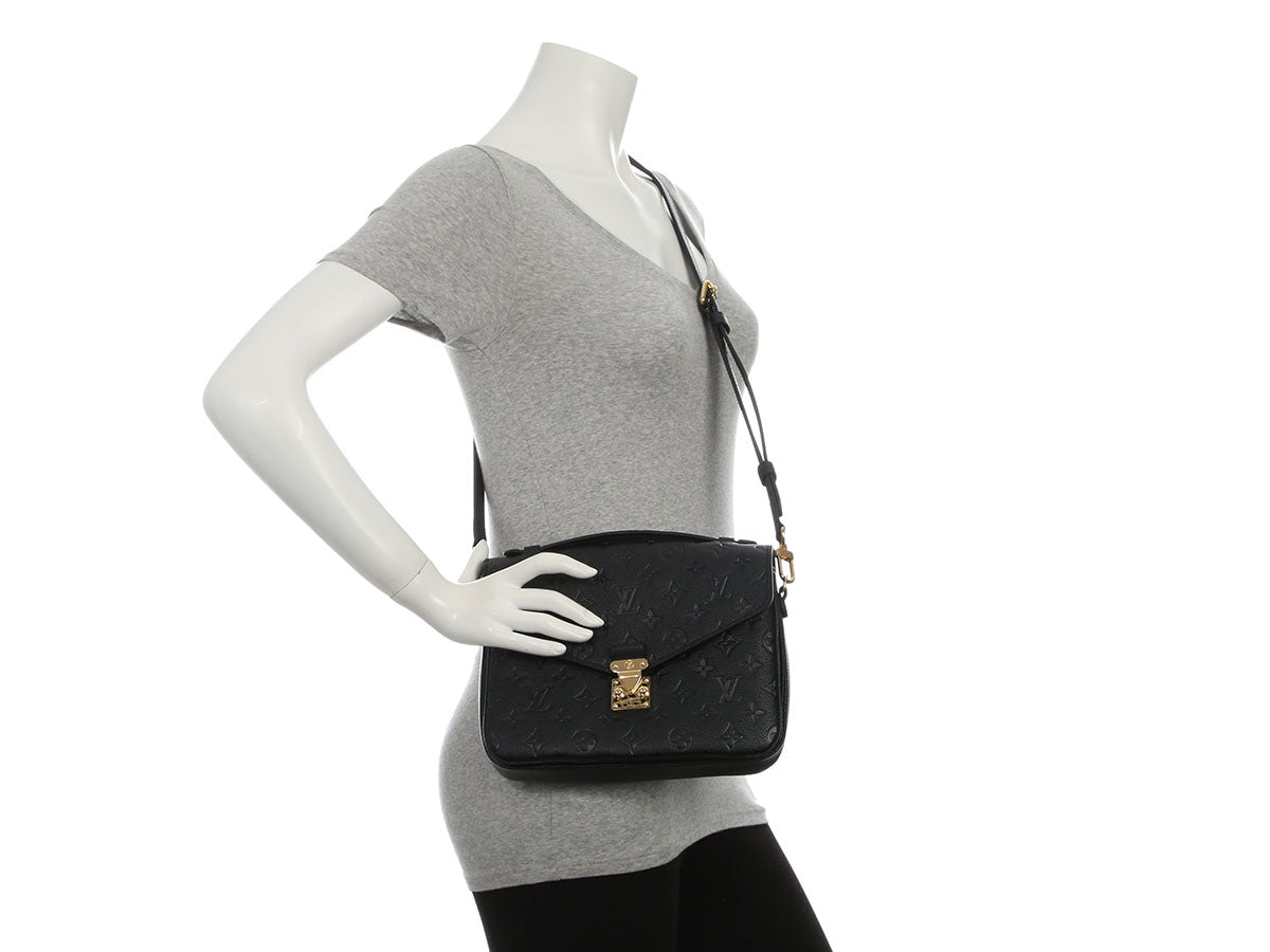 Louis Vuitton Black Monogram Empreinte Pochette Métis - Image 9
