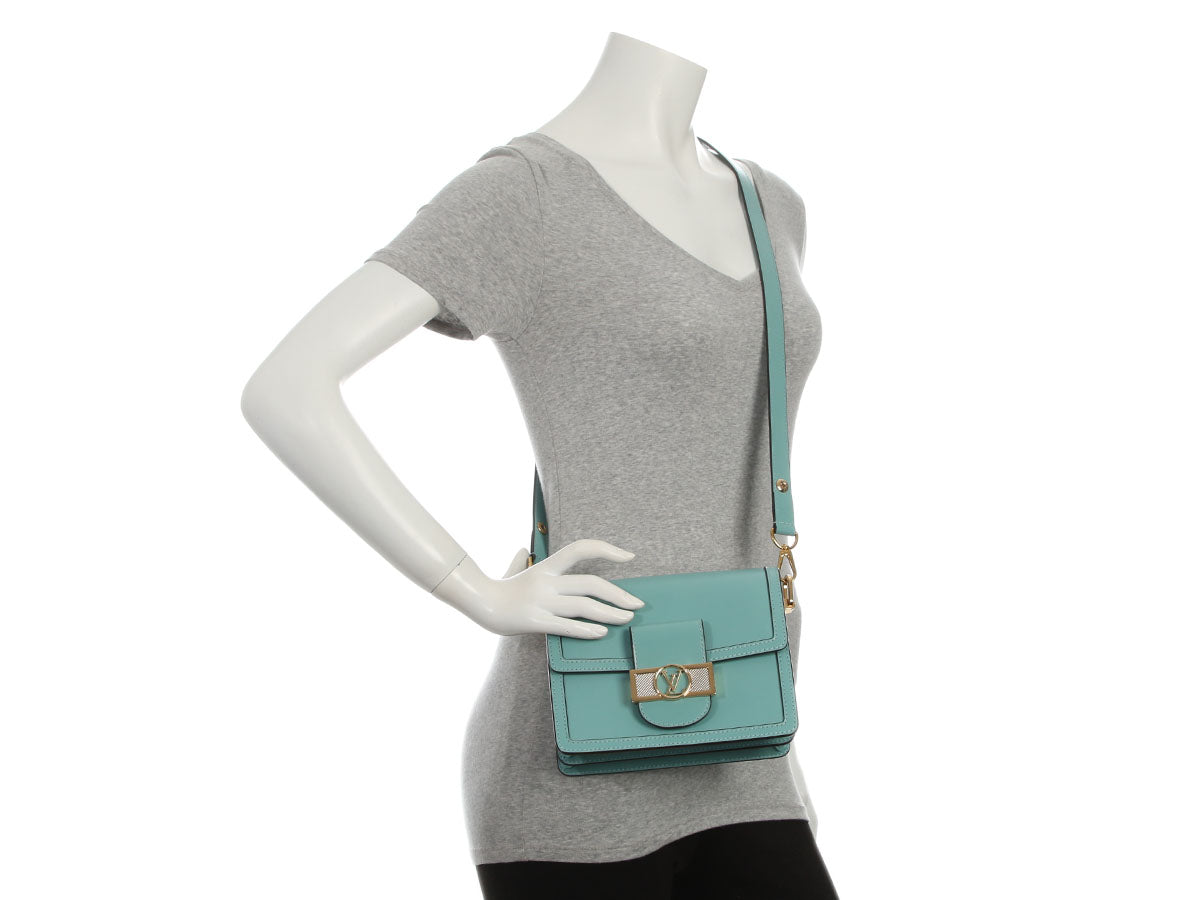 Louis Vuitton Mini Blue Dauphine Bag - Image 9