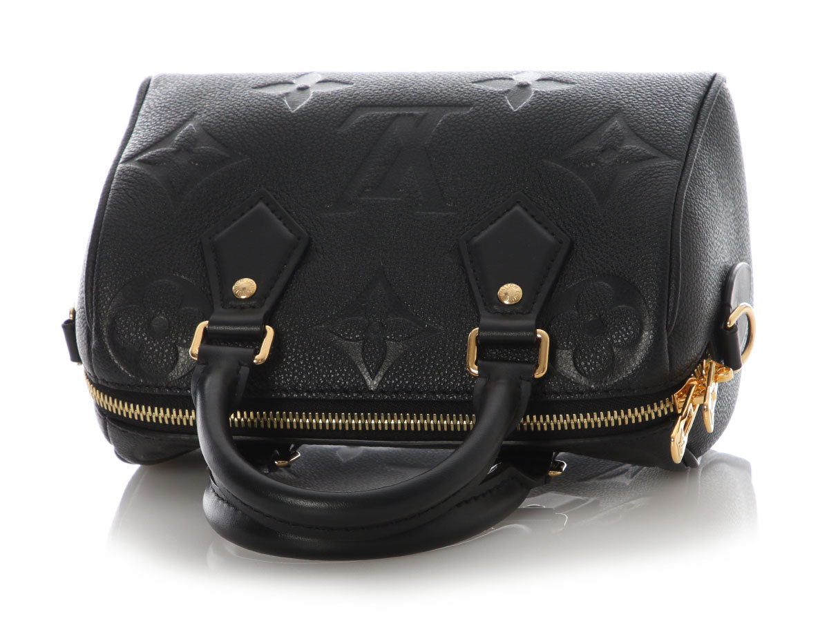 Louis Vuitton Black Giant Monogram Empreinte Speedy Bandoulière 20 - Image 7
