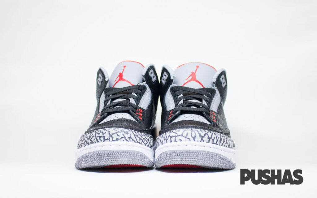 Air Jordan 3 Retro 'Cement' 2018 - Black (New) - Image 8