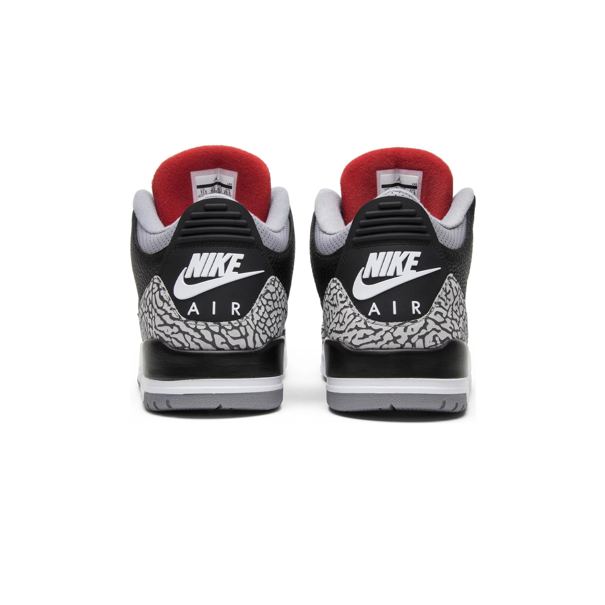 Air Jordan 3 Retro 'Cement' 2018 - Black (New) - Image 4