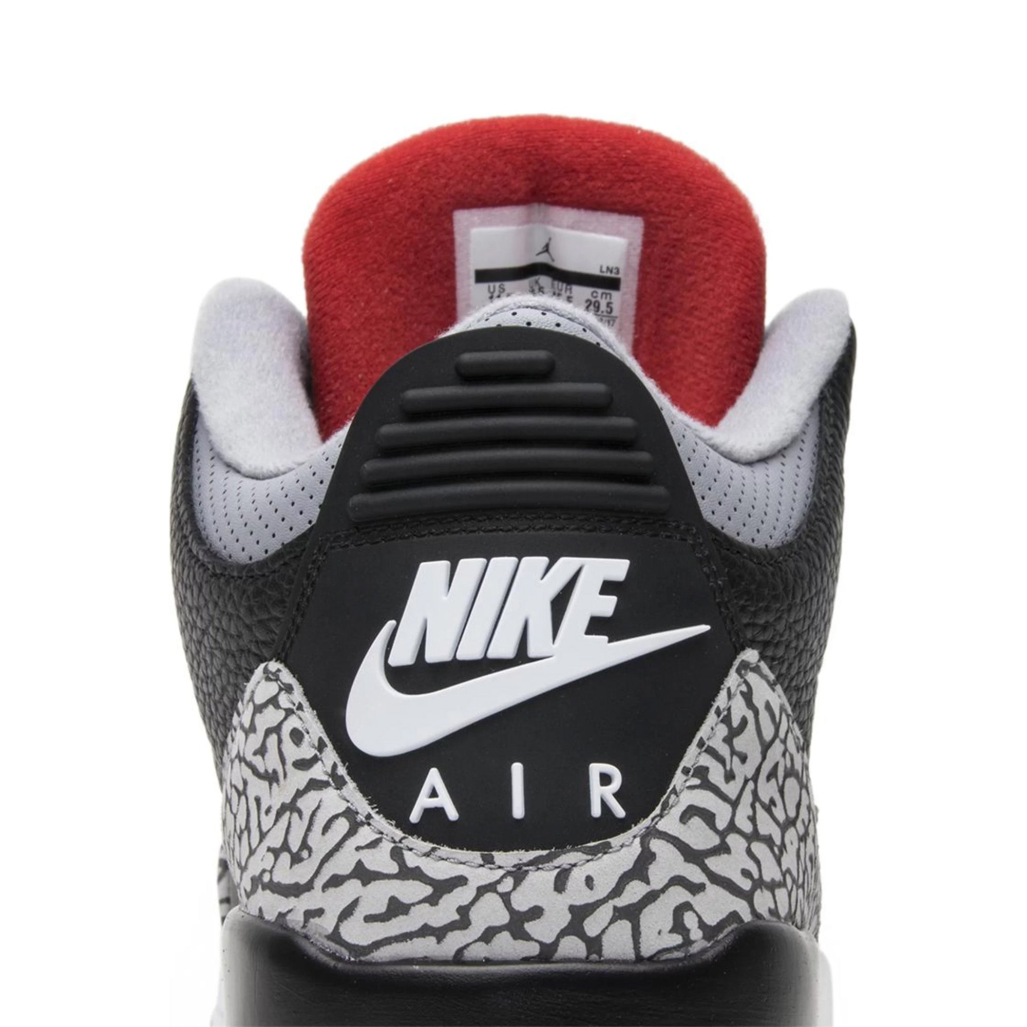 Air Jordan 3 Retro 'Cement' 2018 - Black (New) - Image 9